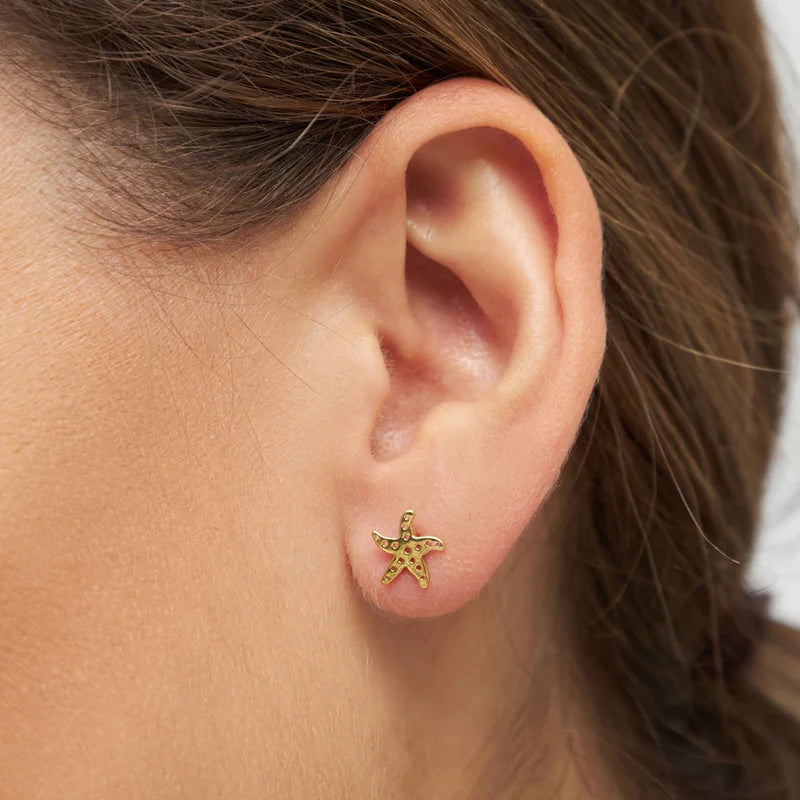 Starfish Ørering - Guld