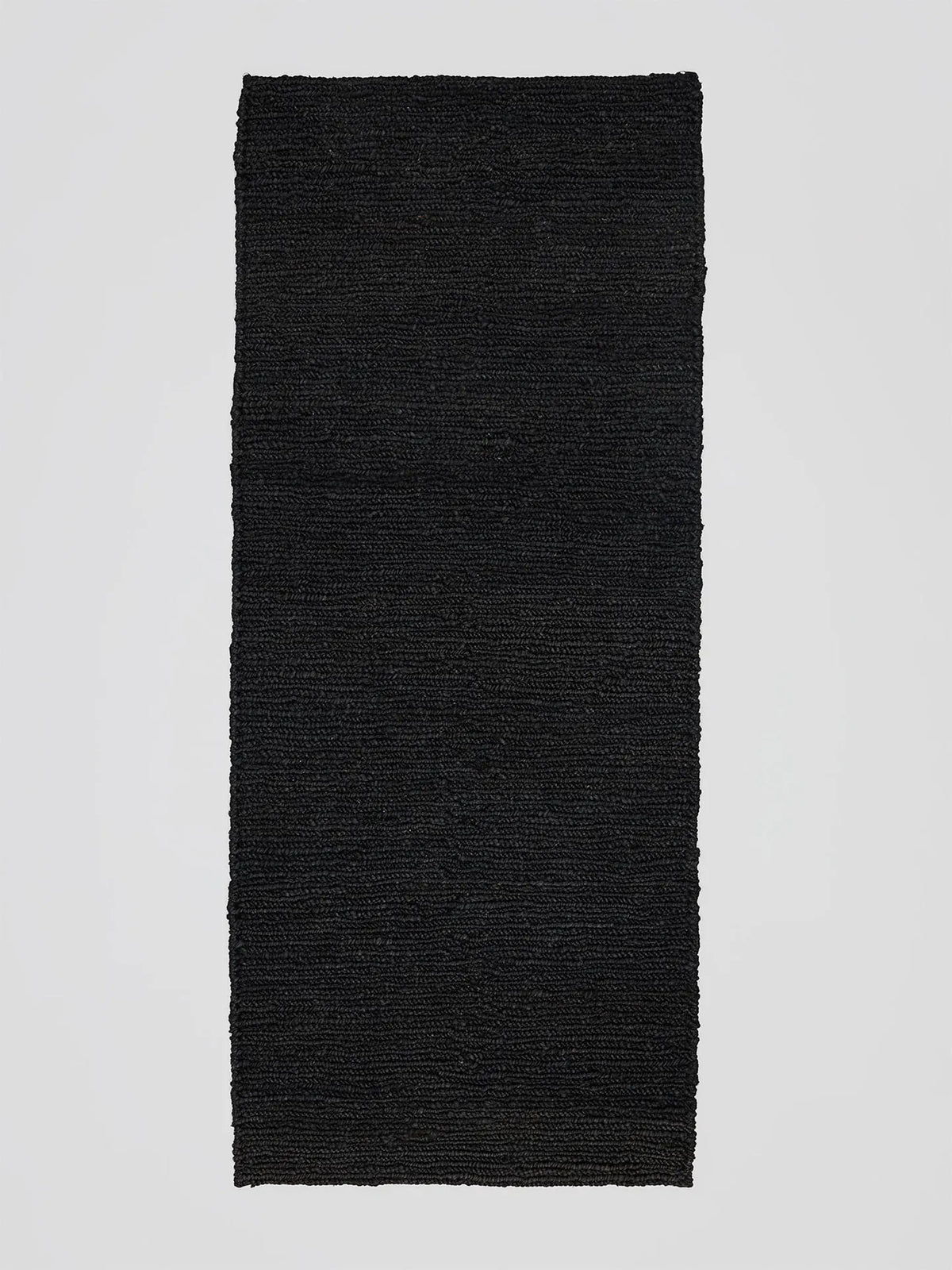 Sumak hamp gulvtæppe løber i sort - str. 80x200 cm