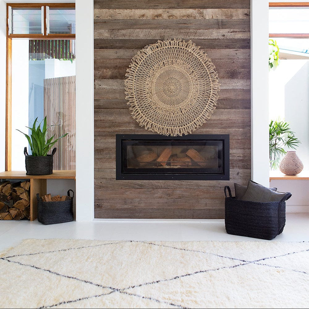 Firkantet Kurv - Jute - Charcoal