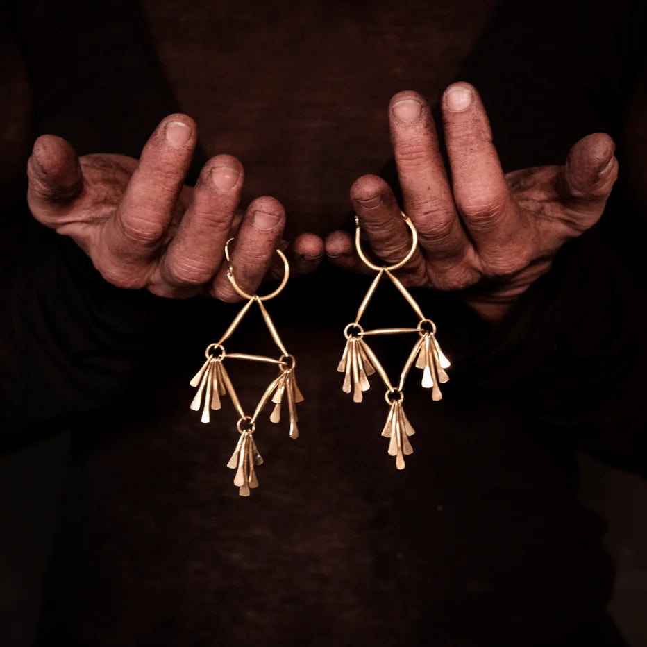Taos Feather - Øreringe - Messing