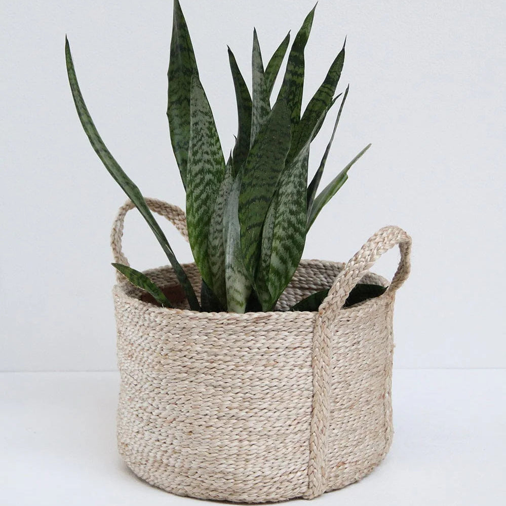 Rund Kurv - Jute - Natural