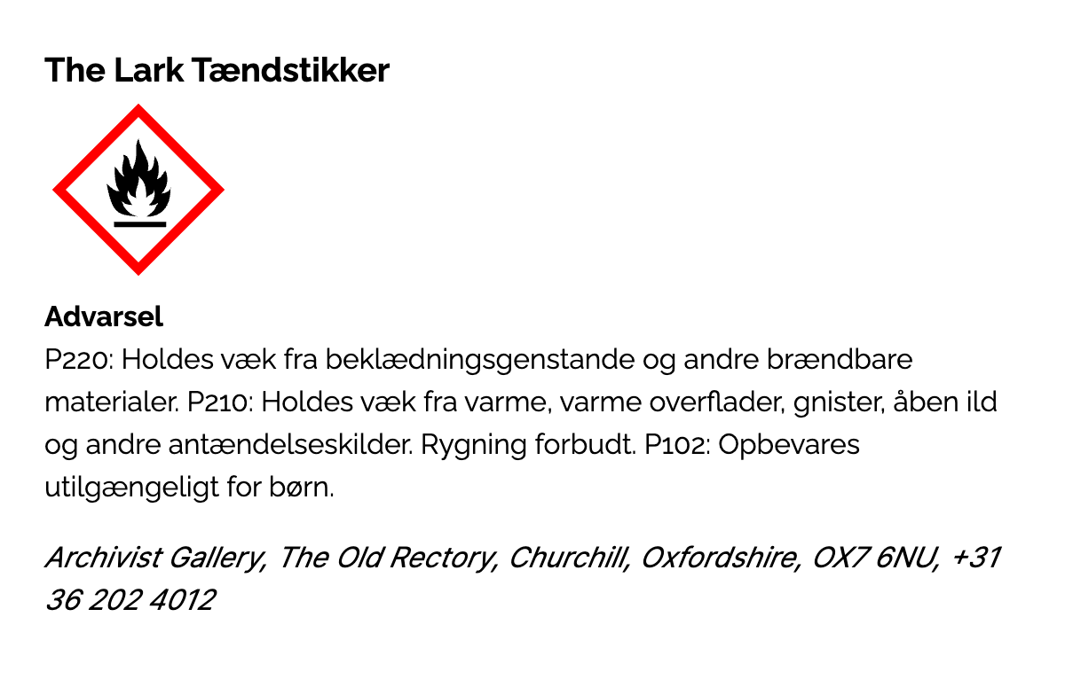 Tændstikker - The Lark