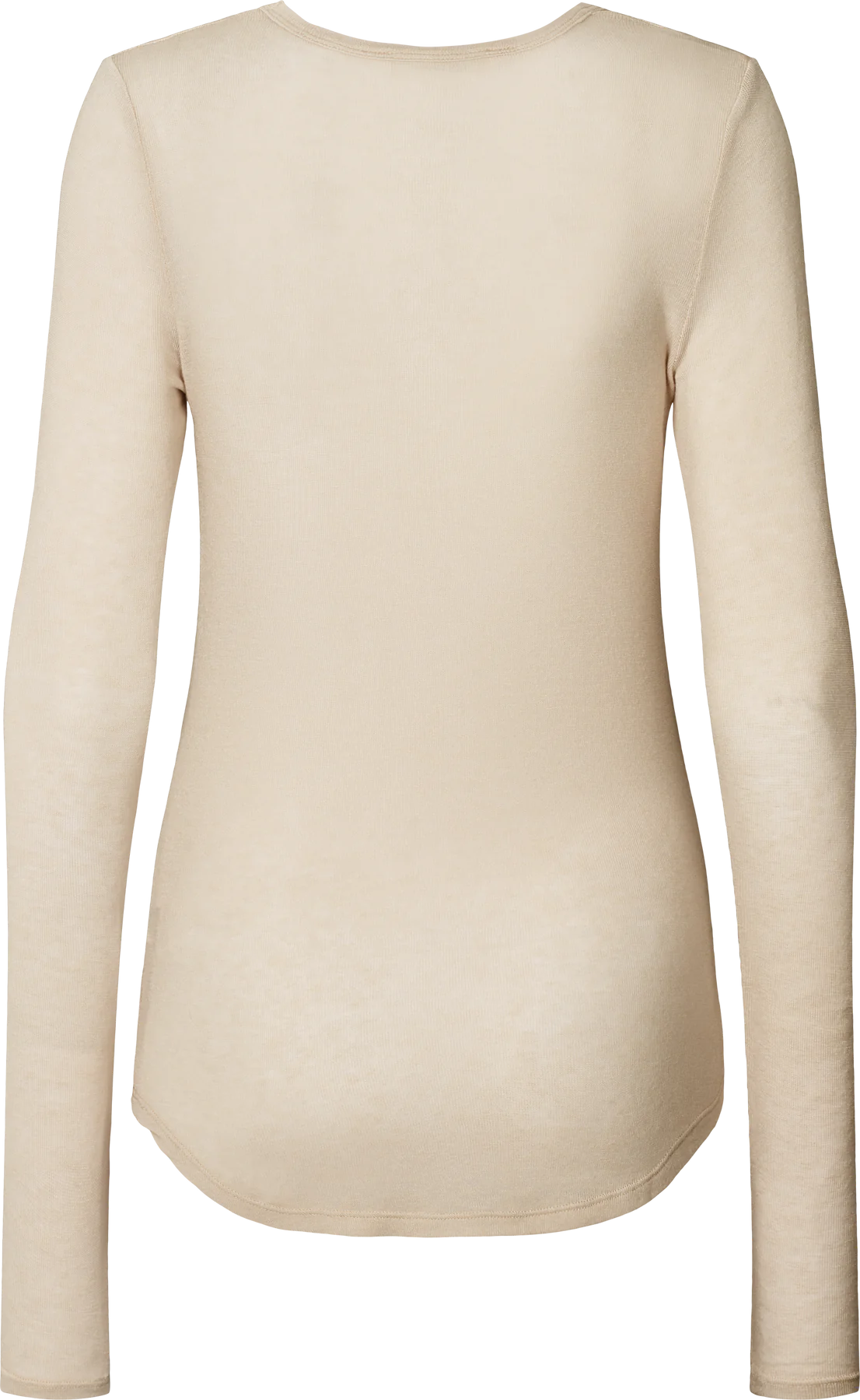 Thyra er en tynd uldbluse i en creme hvid farve