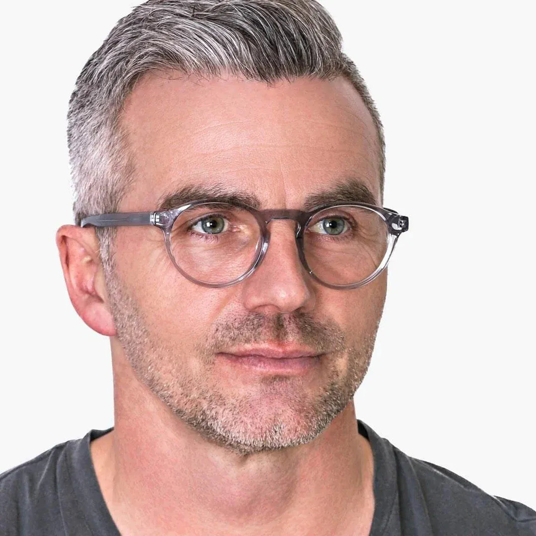 Trondheim Læsebrille - Crystal Grey