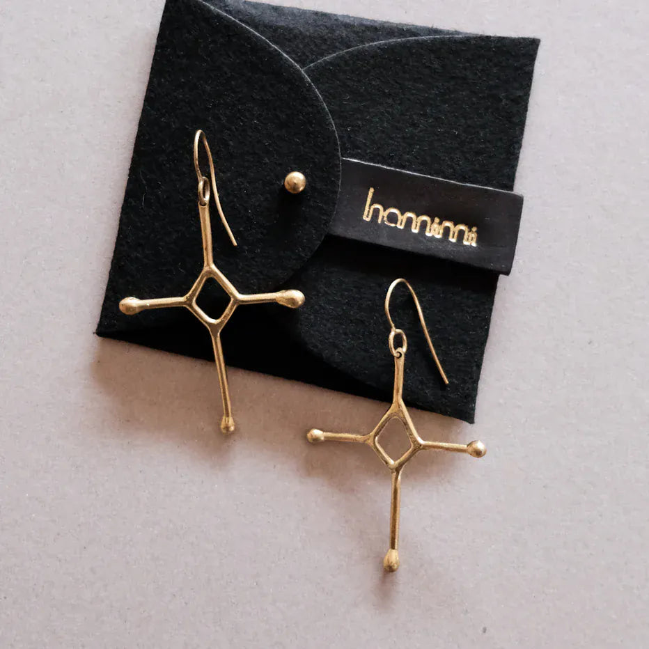 Amazigh Cross Øreringe - Messing