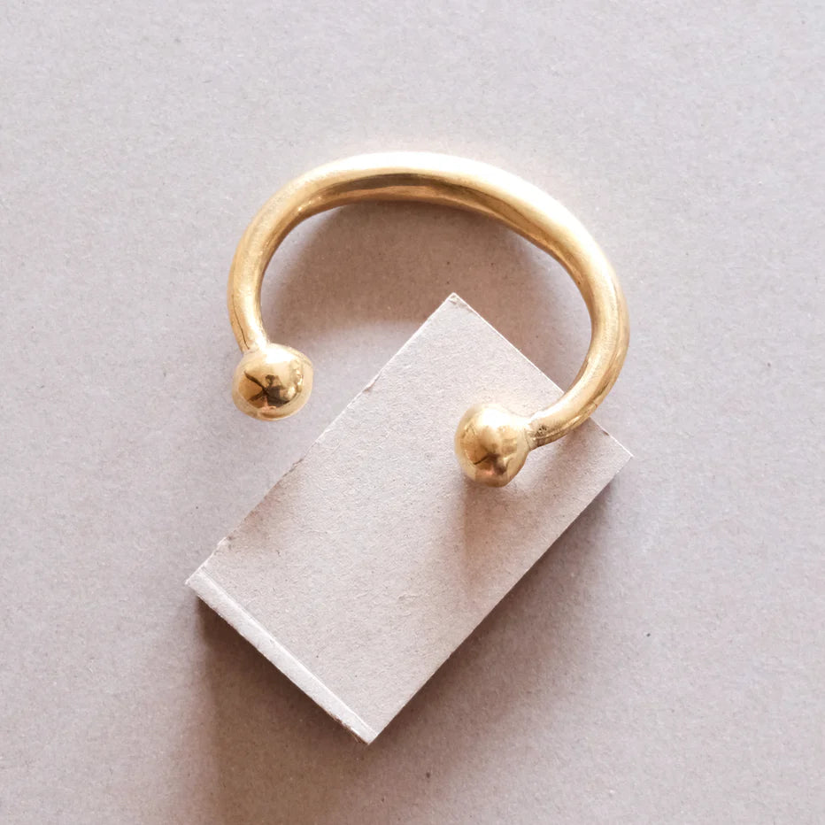 Amazigh Solid Cuff Armbånd - Messing