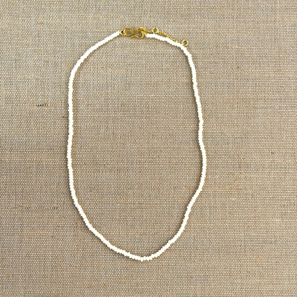 KALA Perlehalskæde - Cream