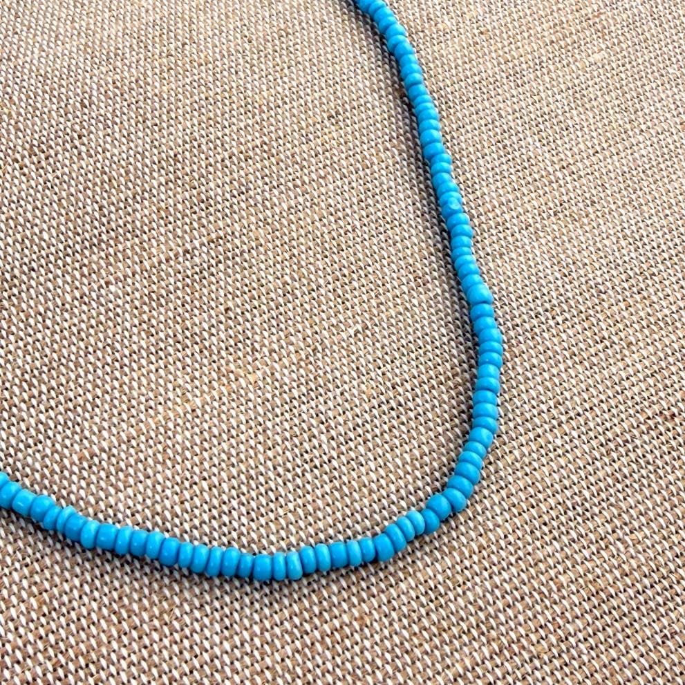 KALA Perlehalskæde - Light Blue