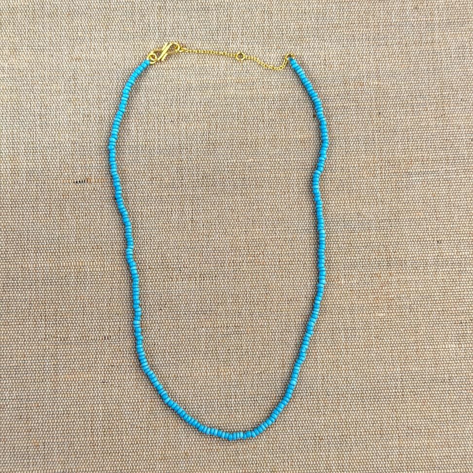 KALA Perlehalskæde - Light Blue