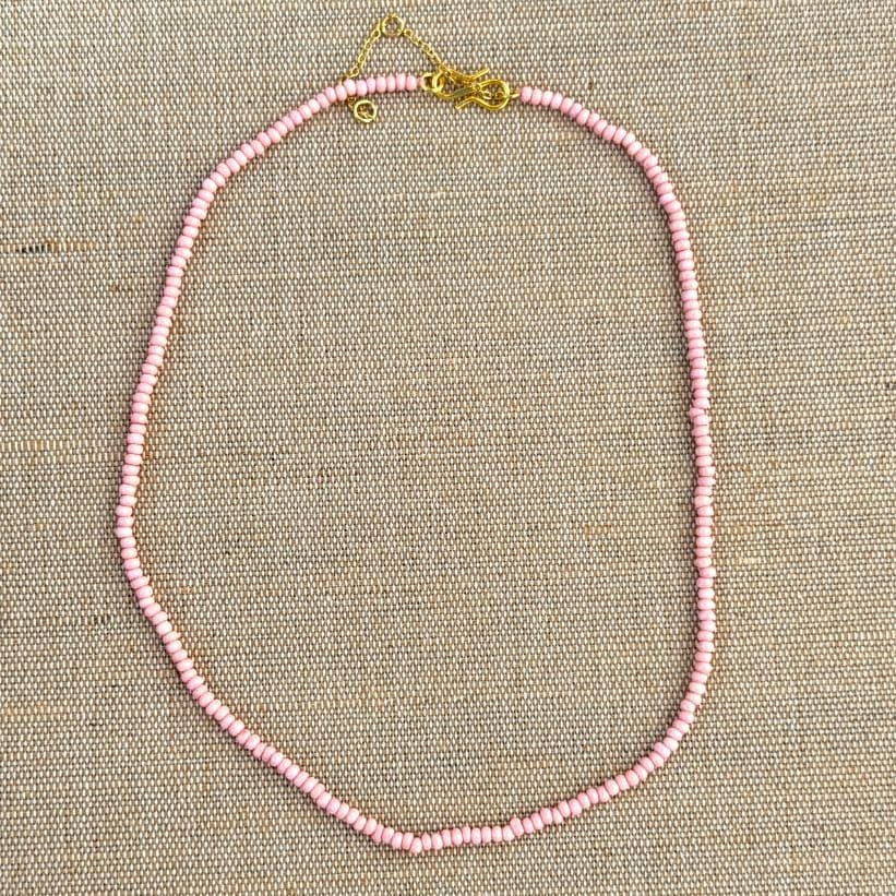 KALA Perlehalskæde - Rosa