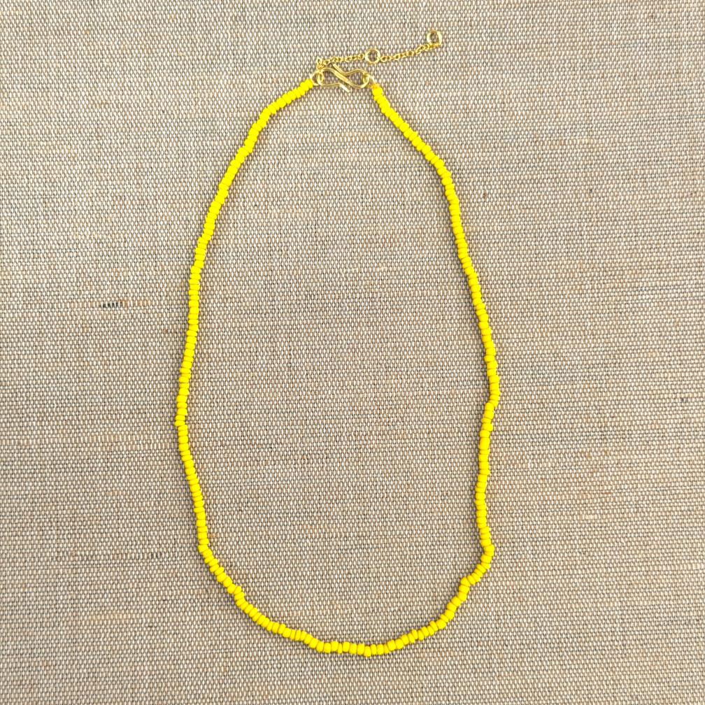 KALA Perlehalskæde - Yellow