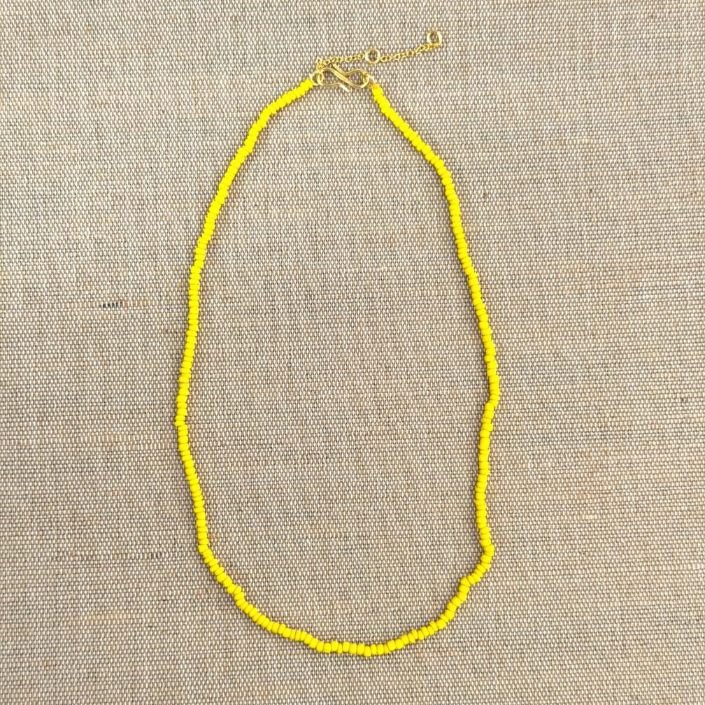 KALA Perlehalskæde - Yellow