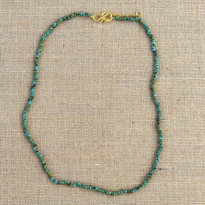 REENA Perlehalskæde - Turquoise