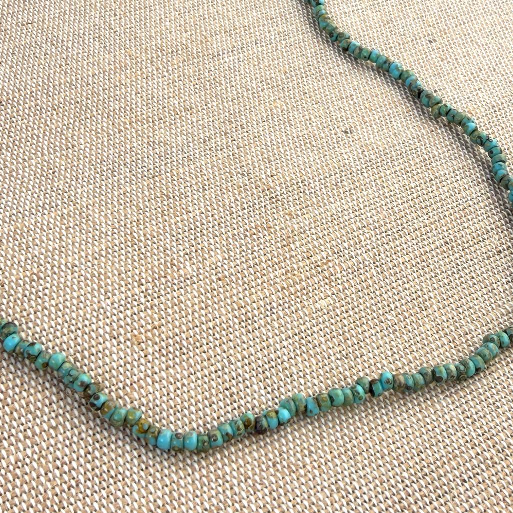 REENA Perlehalskæde - Turquoise