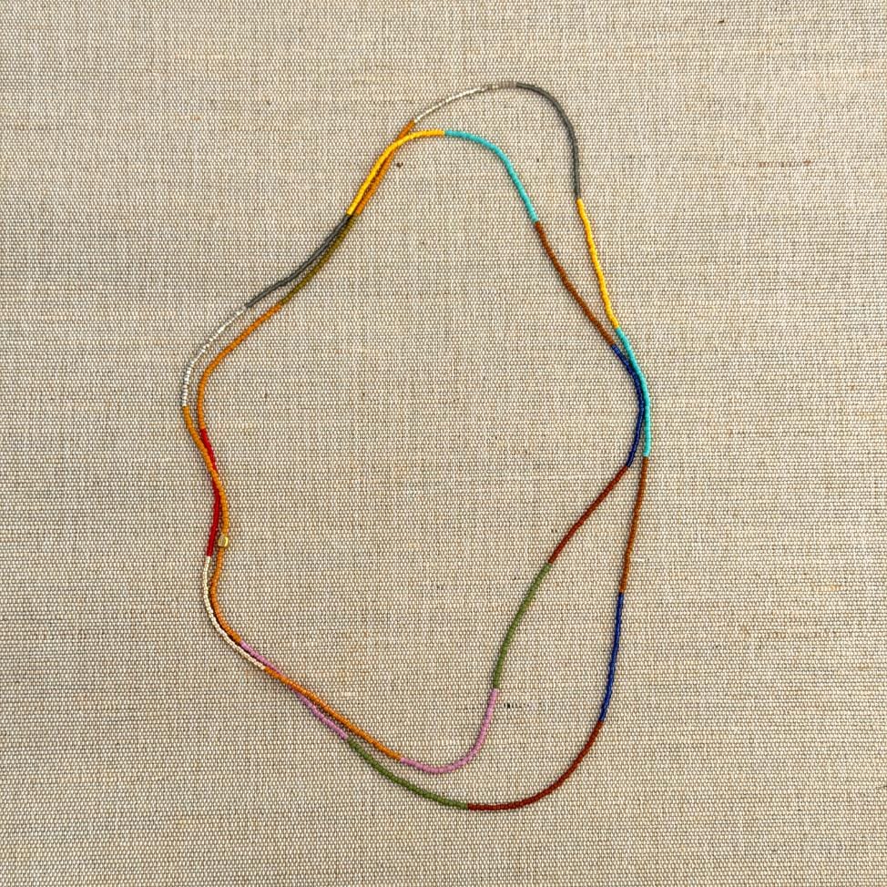 RUBY Perlehalskæde - Multi