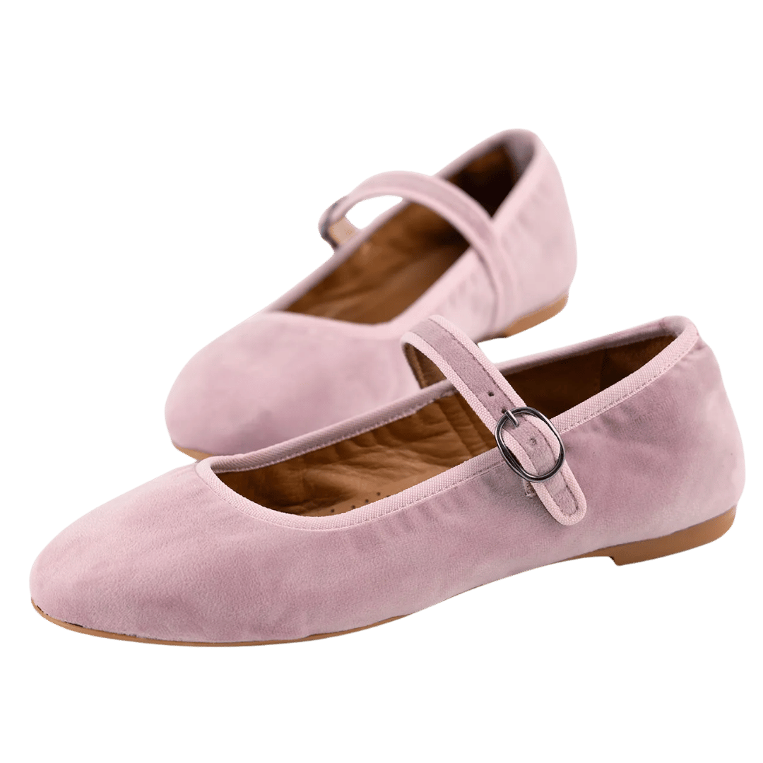 Lyserøde mary jane ballerina sko