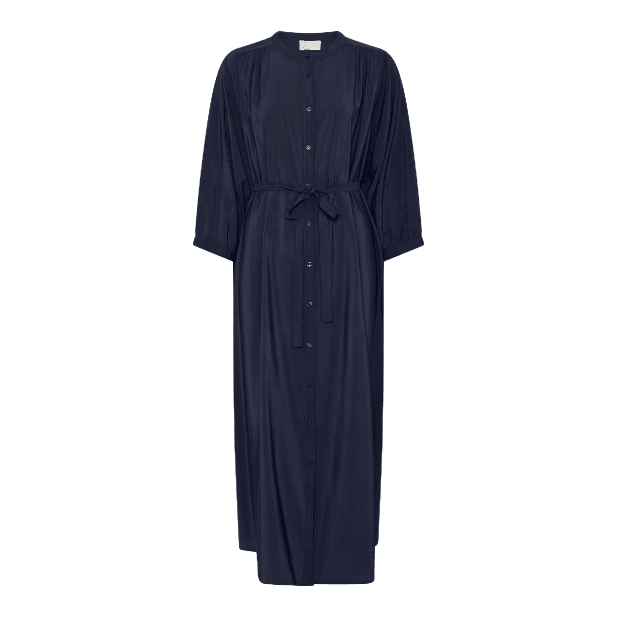 Bred Bari Kjole - Viskose - Dark Navy