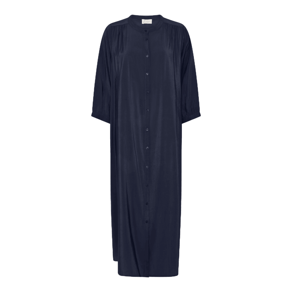 Bred Bari Kjole - Viskose - Dark Navy