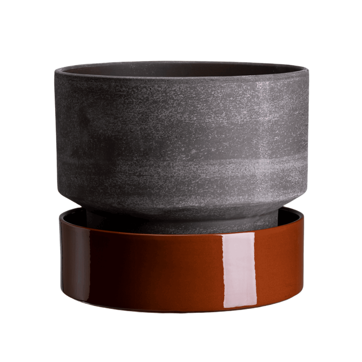 Glaseret underskål i farven rusty red, fra The Hoff Collection af Bergs Potter
