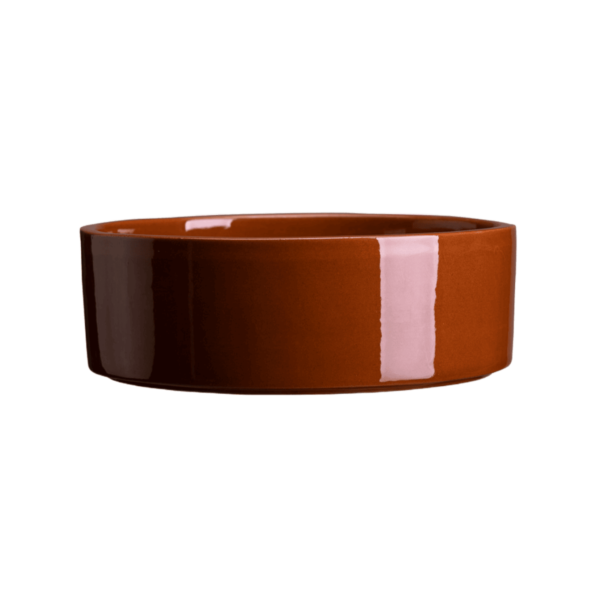 Fin glaseret underskål i farven rusty red, fra The Hoff Collection af Bergs Potter