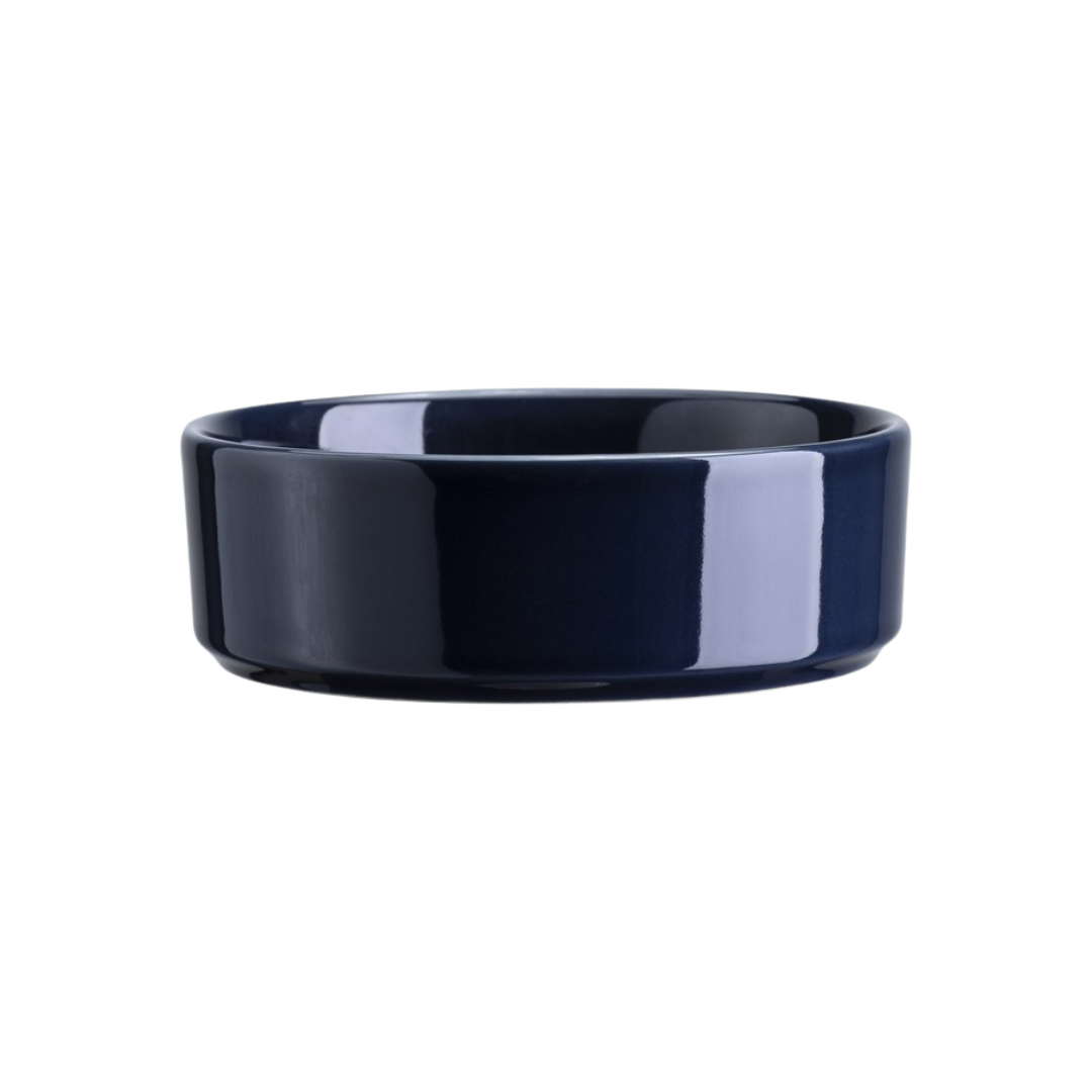 The Hoff Pot & Saucer - Glaseret Sæt - Sapphire Blue