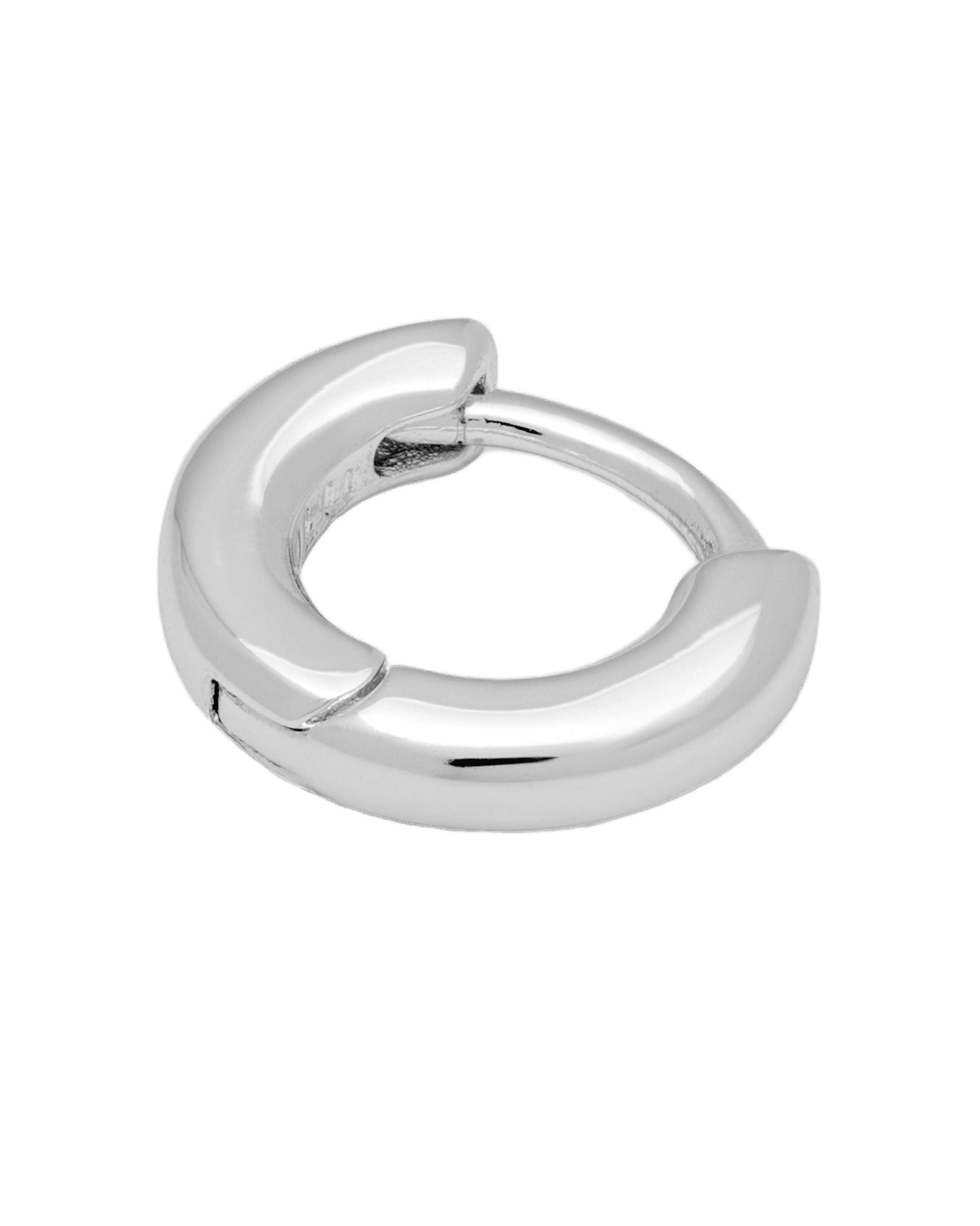 Buckle Hoops Øreringe - Sølv