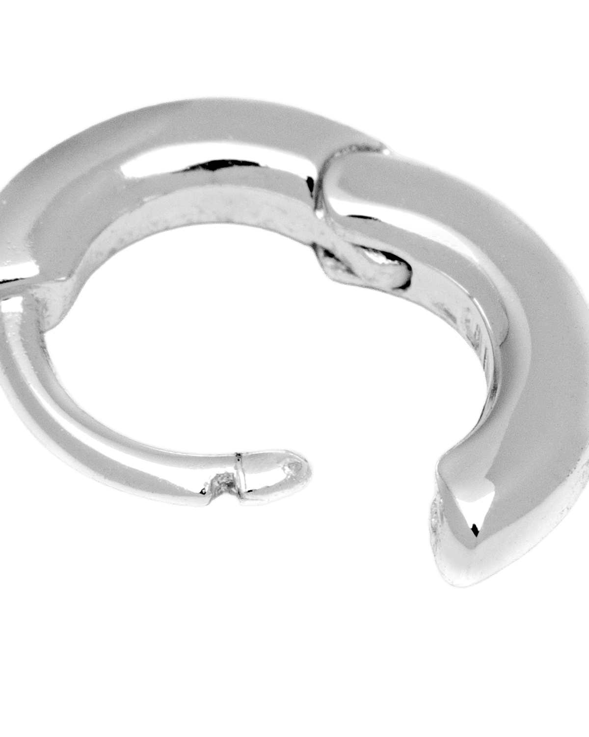 Buckle Hoops Øreringe - Sølv