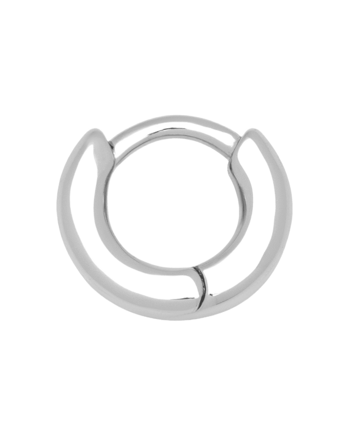 Buckle Hoops Øreringe - Sølv