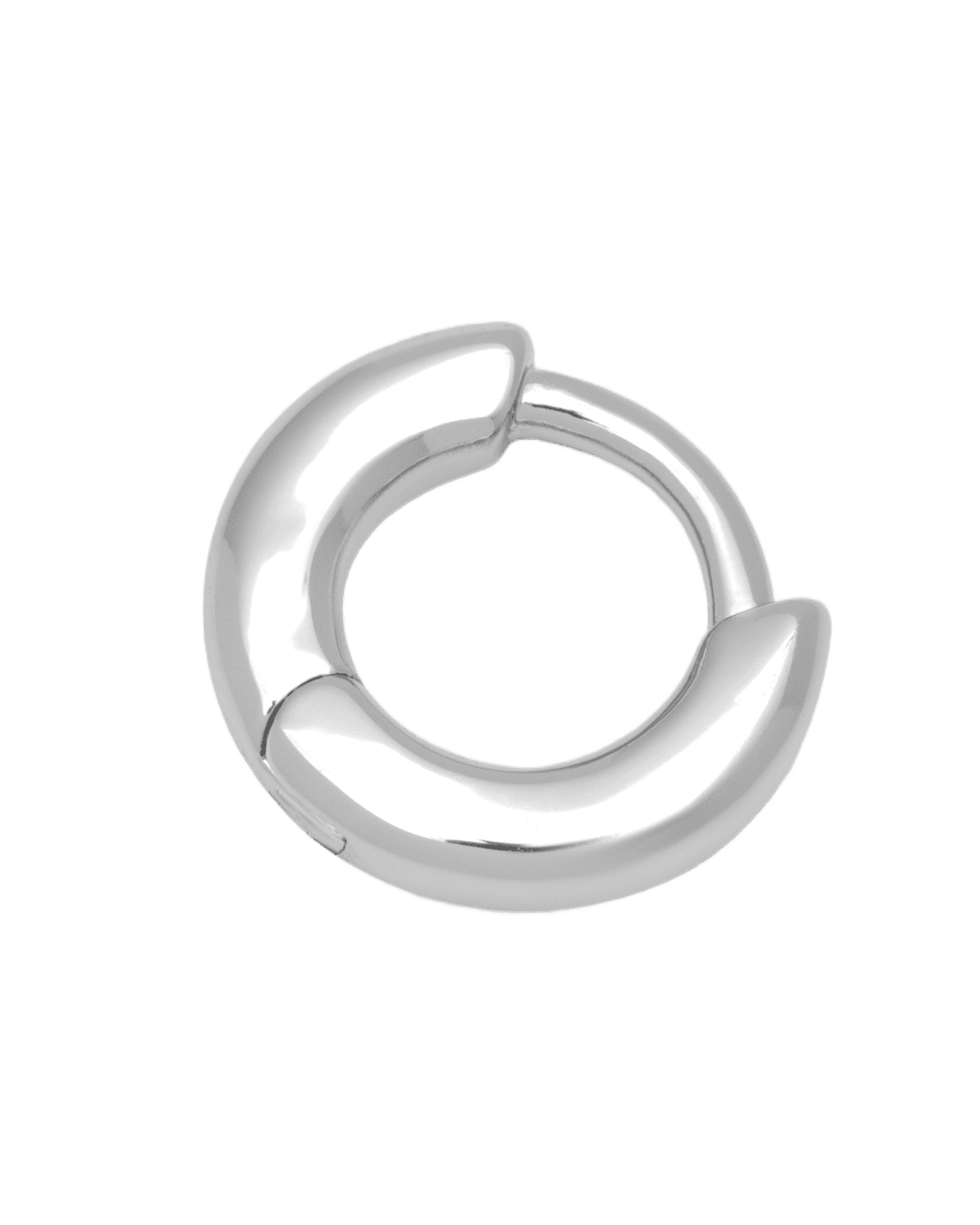 Buckle Hoops Øreringe - Sølv