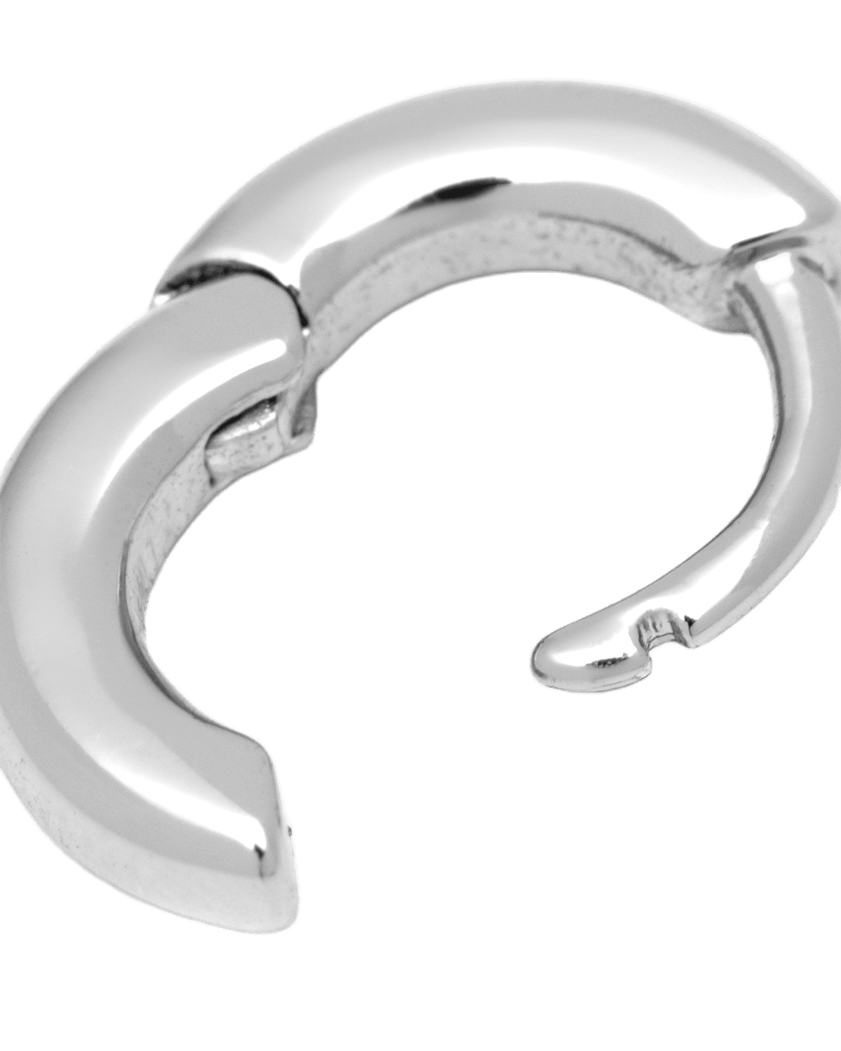 Buckle Hoops Øreringe - Sølv
