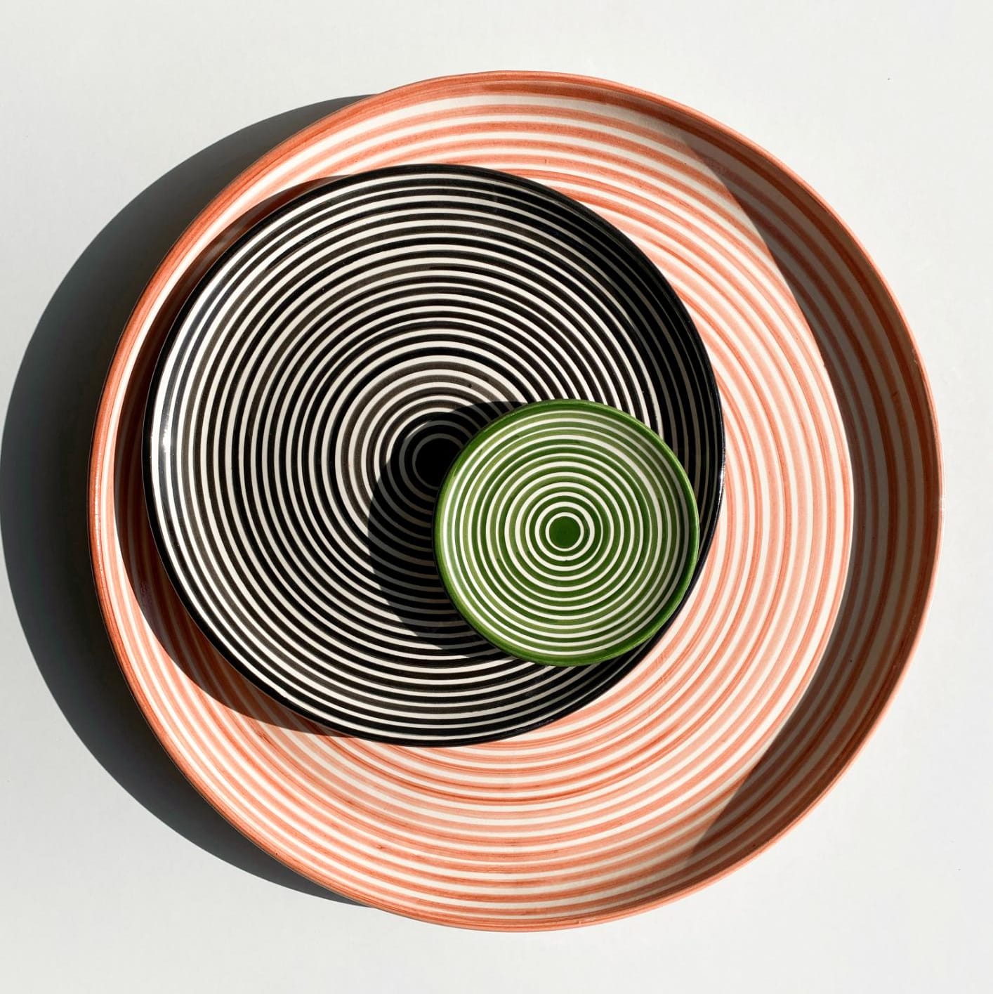 Classic Stripe - Serveringsfad - Terracotta