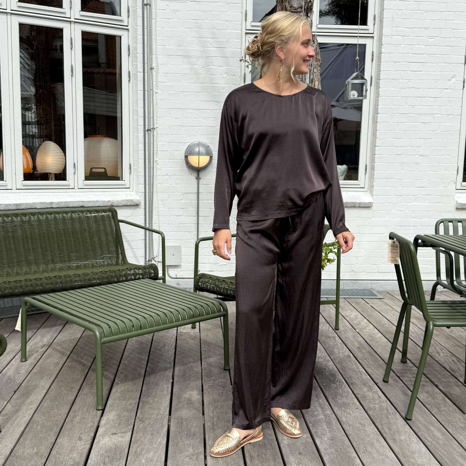 MAVILSB Bluse - Silke - Brown (9966)