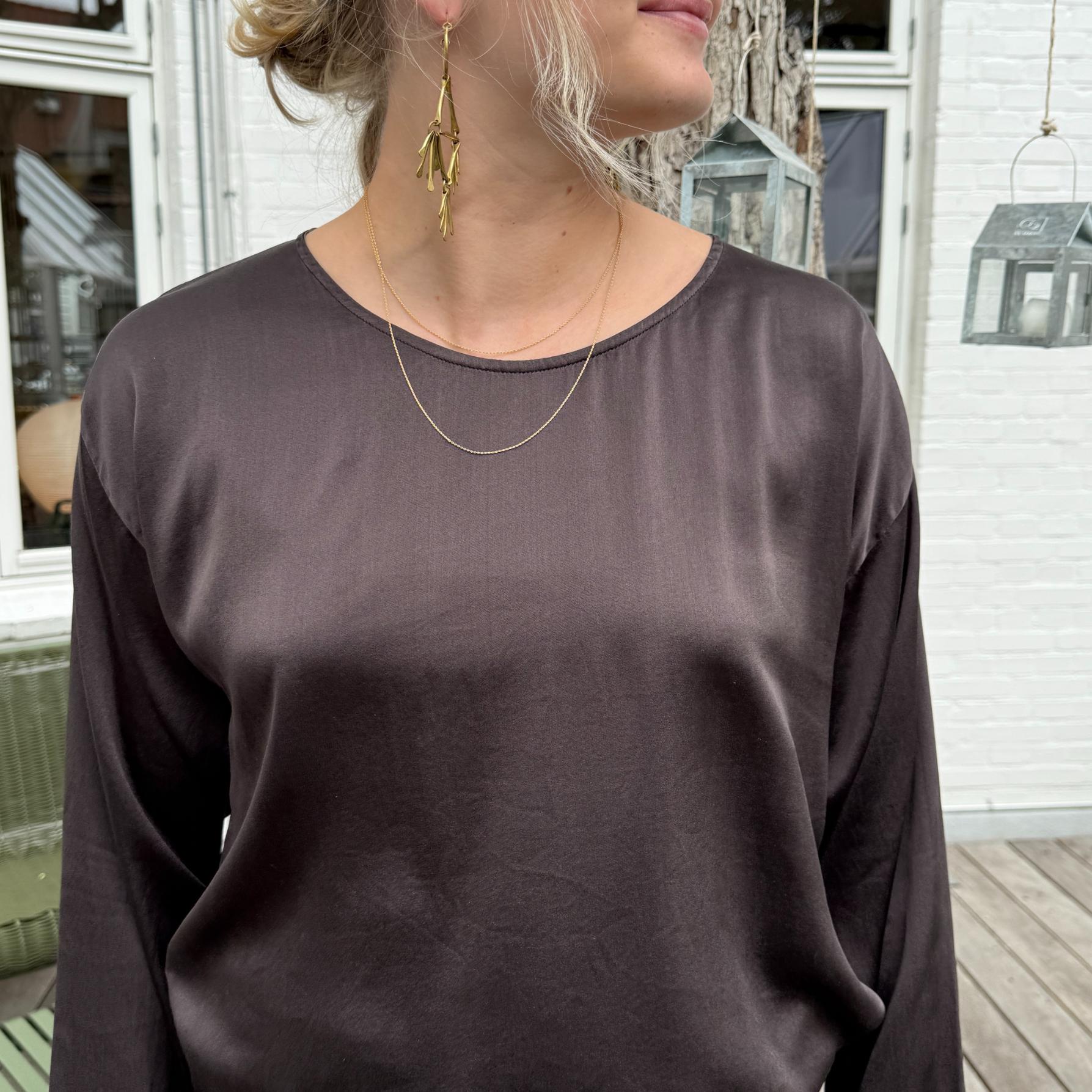 MAVILSB Bluse - Silke - Brown (9966)