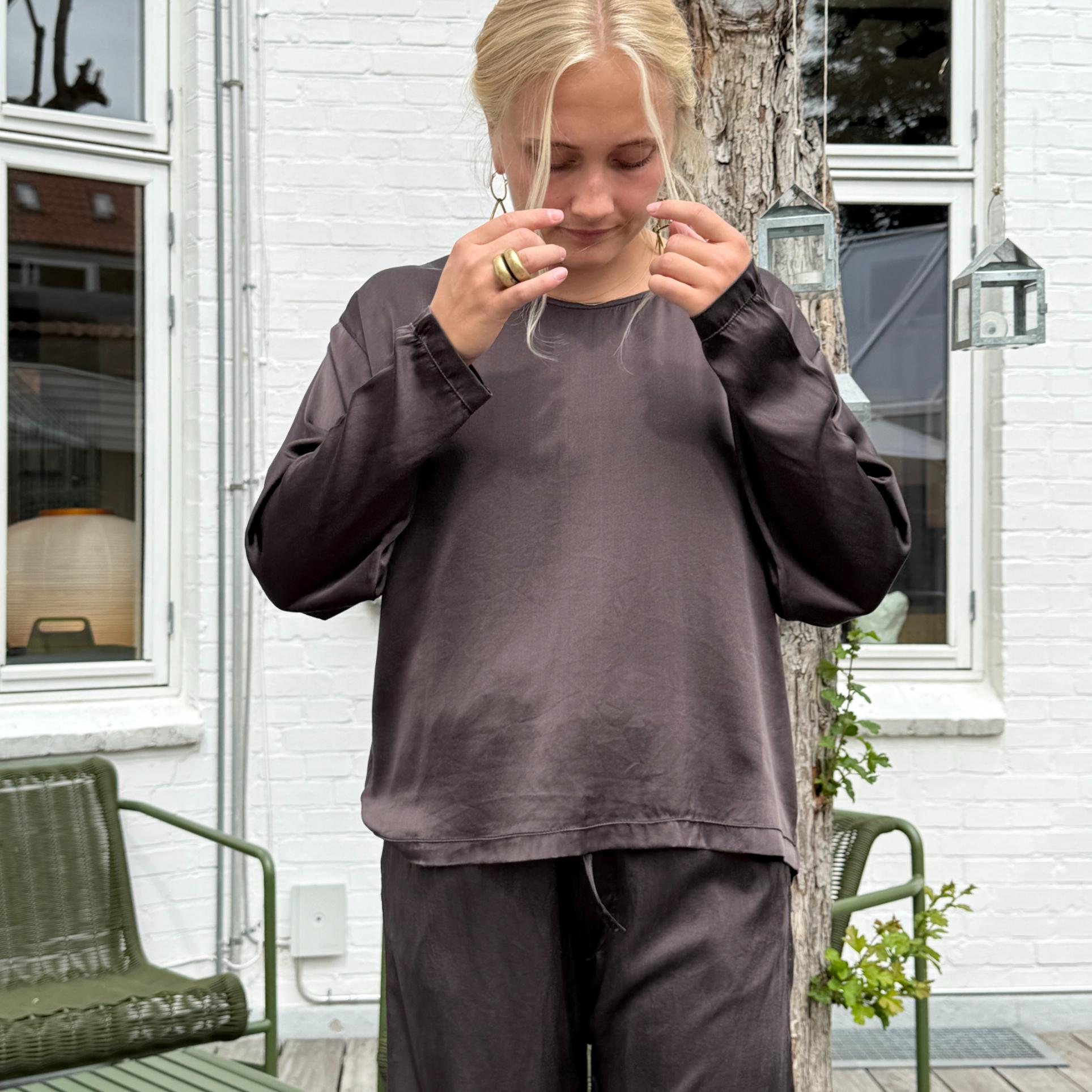 MAVILSB Bluse - Silke - Brown (9966)