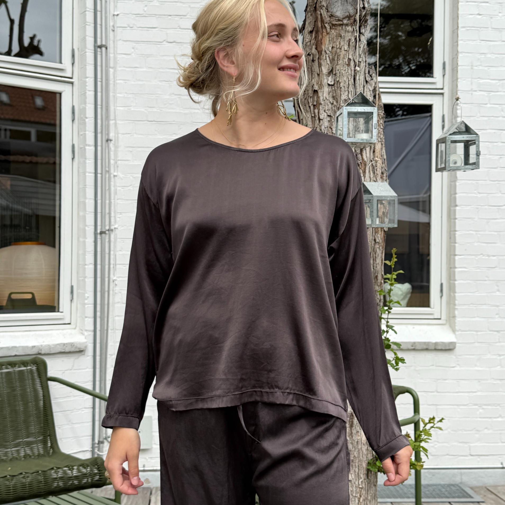 MAVILSB Bluse - Silke - Brown (9966)