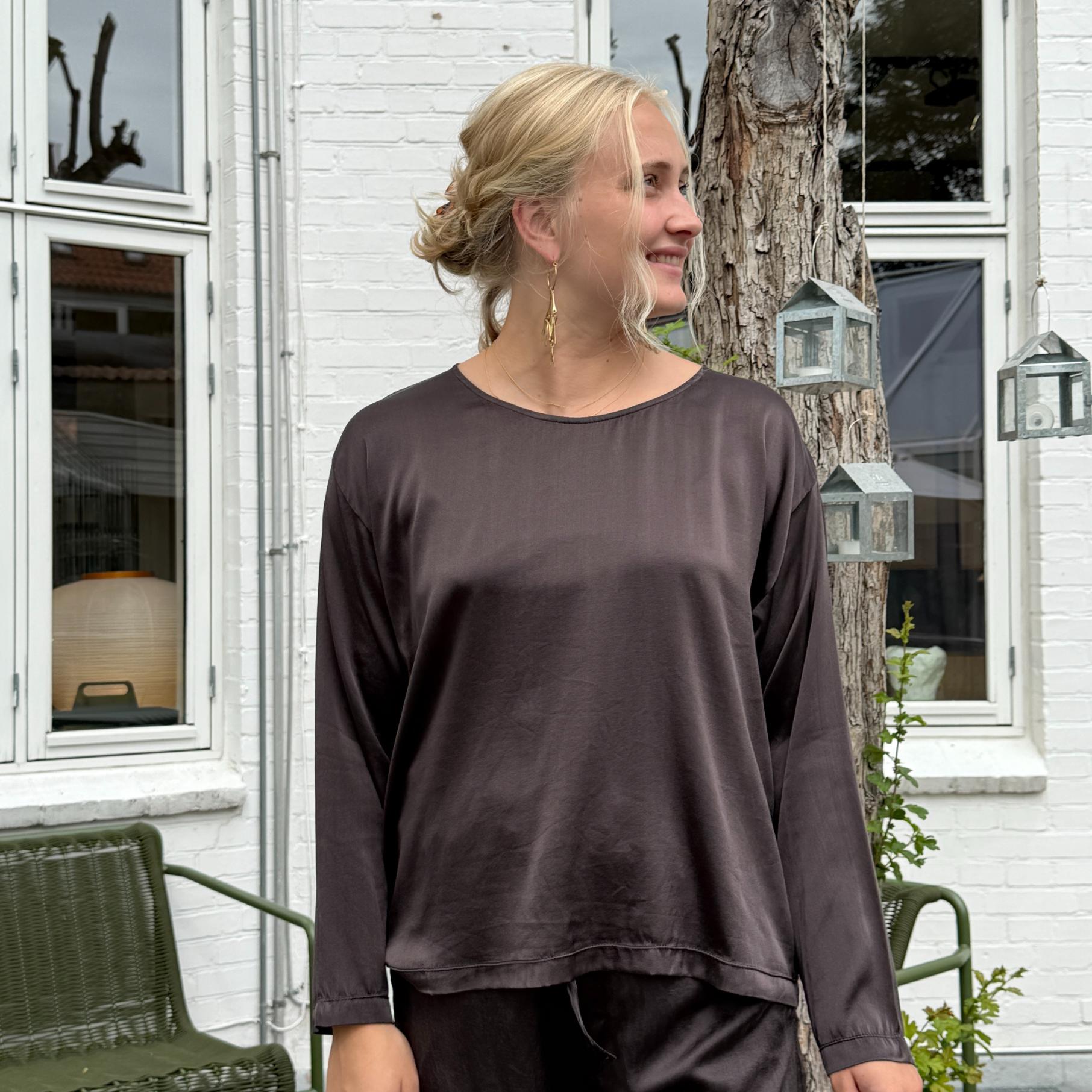MAVILSB Bluse - Silke - Brown (9966)