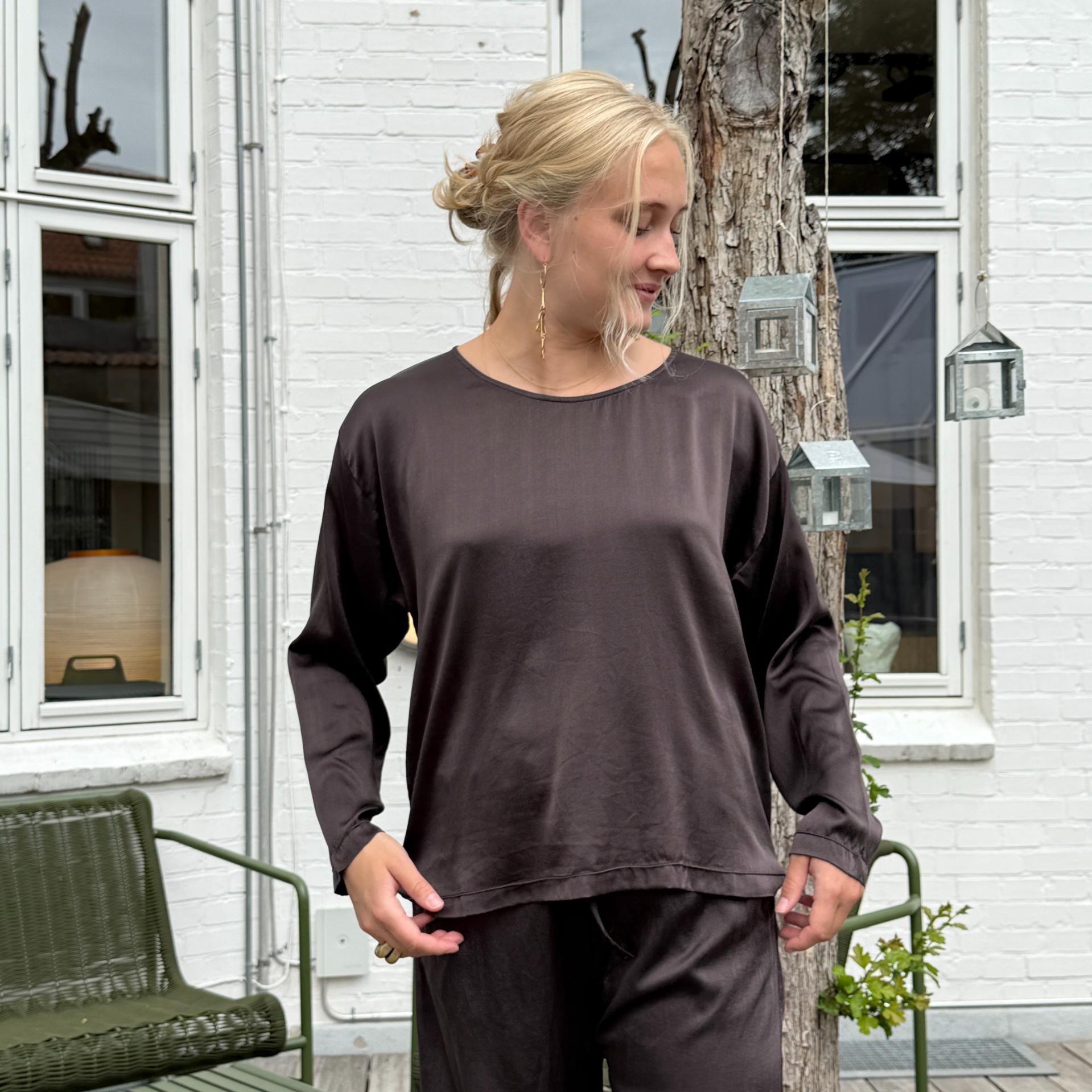 MAVILSB Bluse - Silke - Brown (9966)