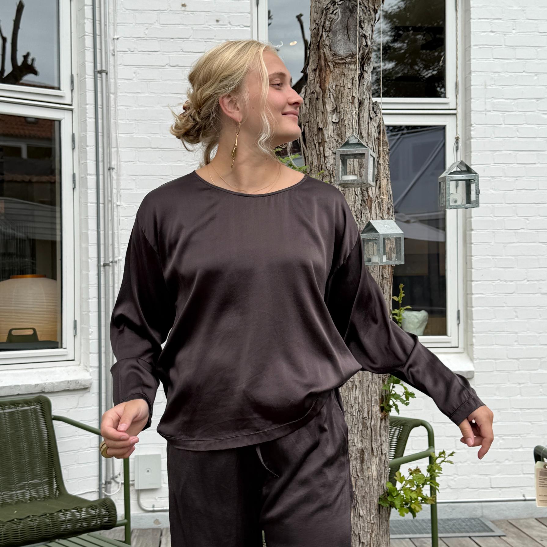 MAVILSB Bluse - Silke - Brown (9966)