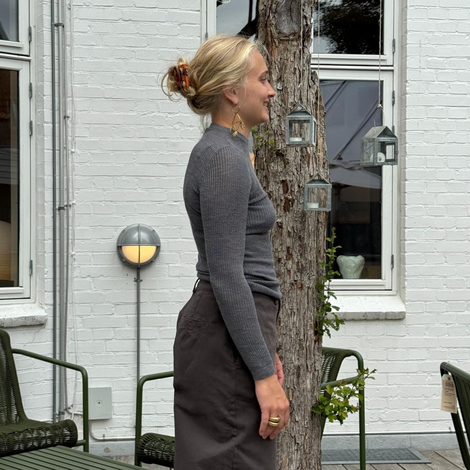 Nesi bluse fra Crossley i uld og silke
