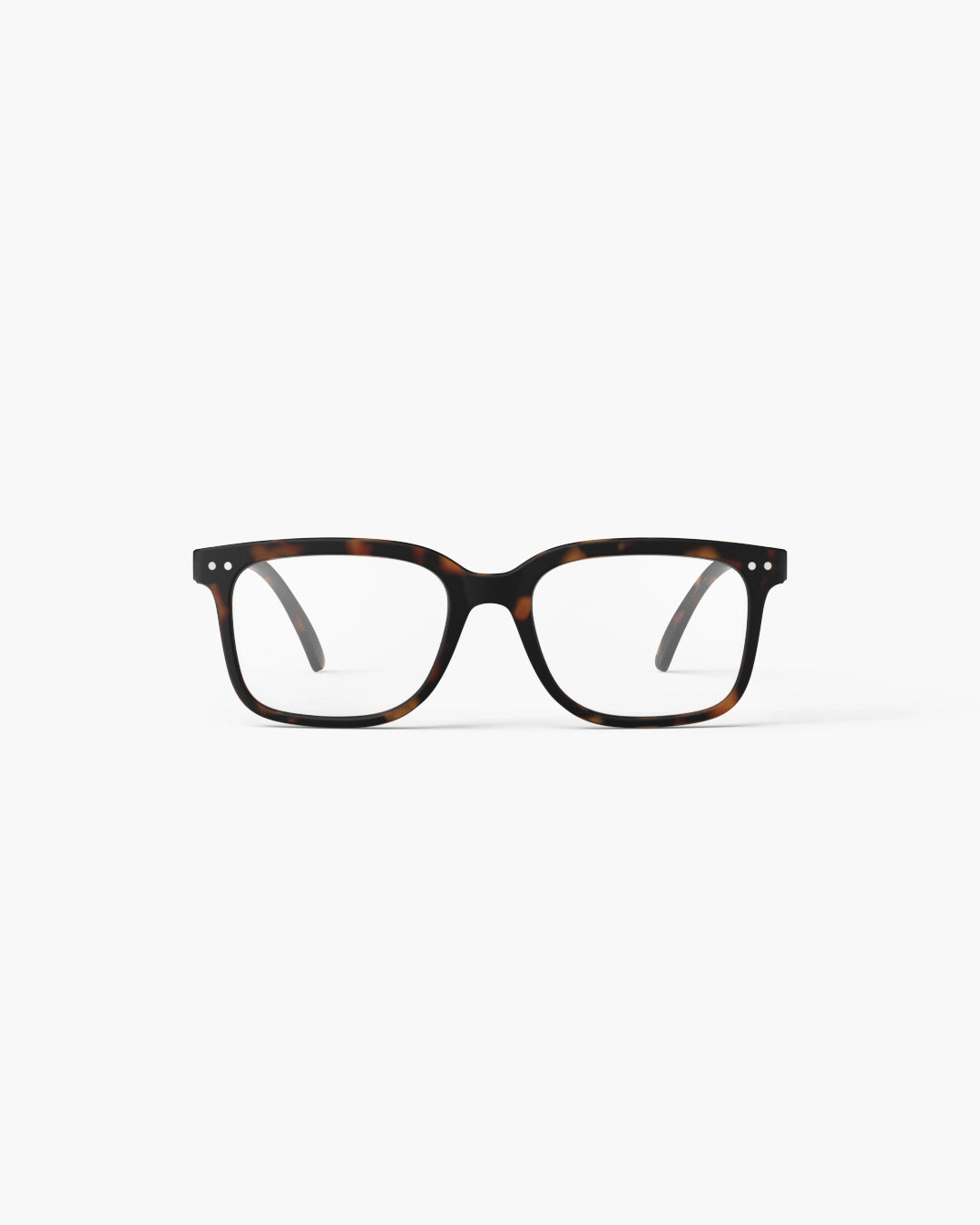 Firkantet læsebrille fra Izipizi i brun skildpade