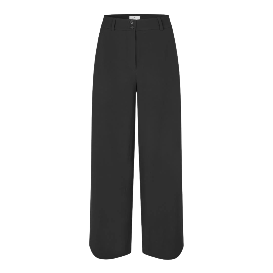 Sorte klassiske habitbukser i Five Units