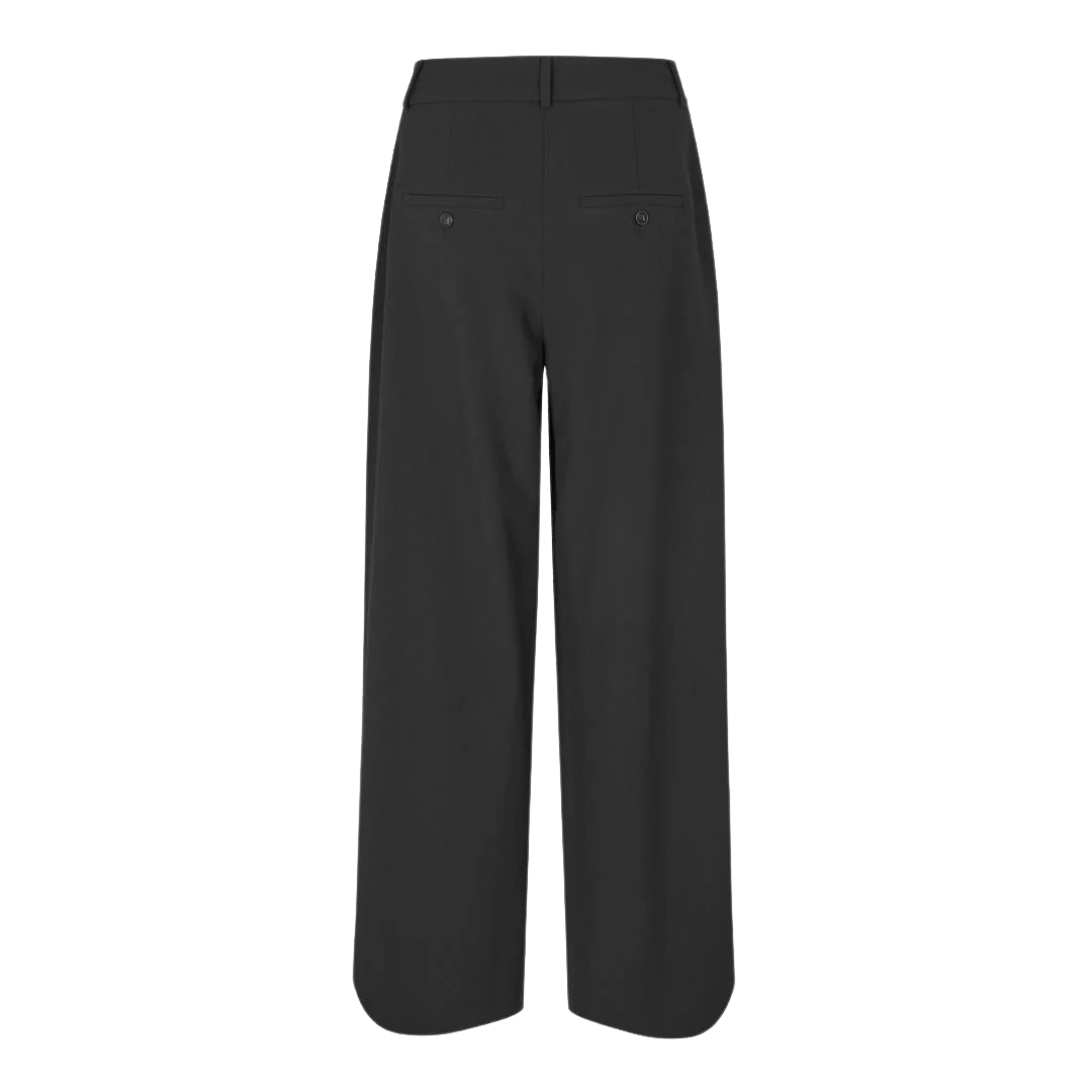 Sorte klassiske habitbukser i Five Units