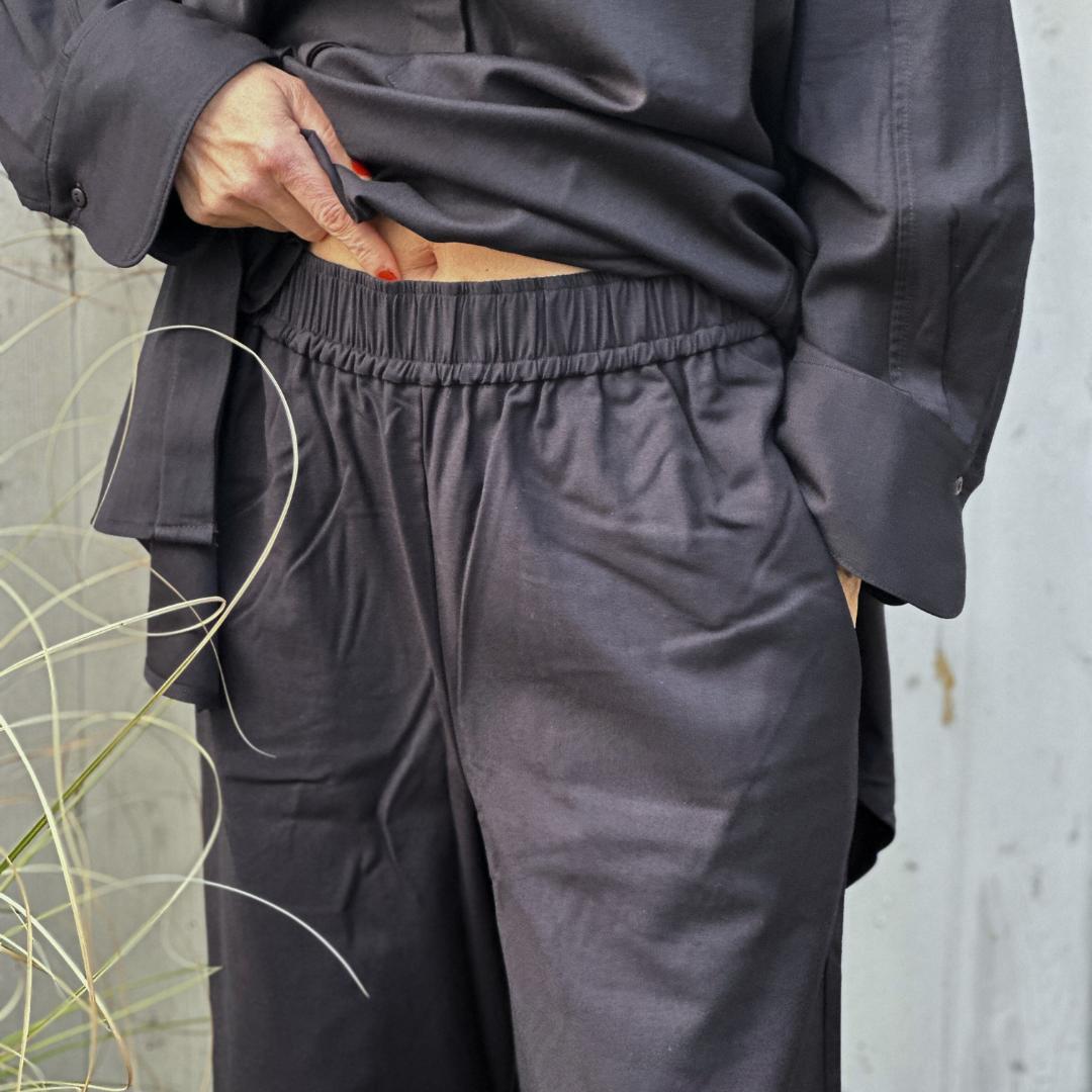 LONG Copenhagen Bukser - WOOL BLEND - Dark Navy