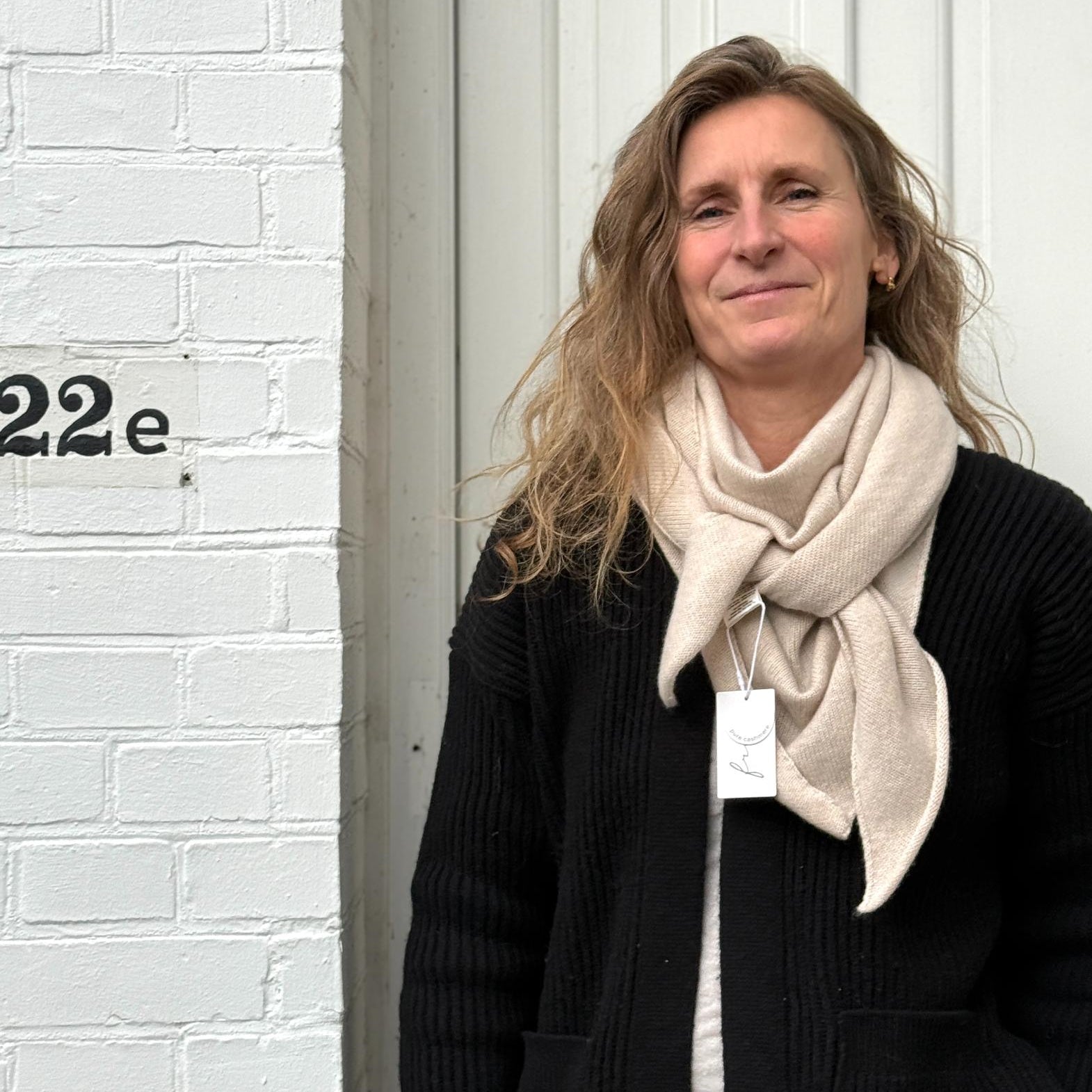 Geneve Tørklæde - Cashmere - Sandstone