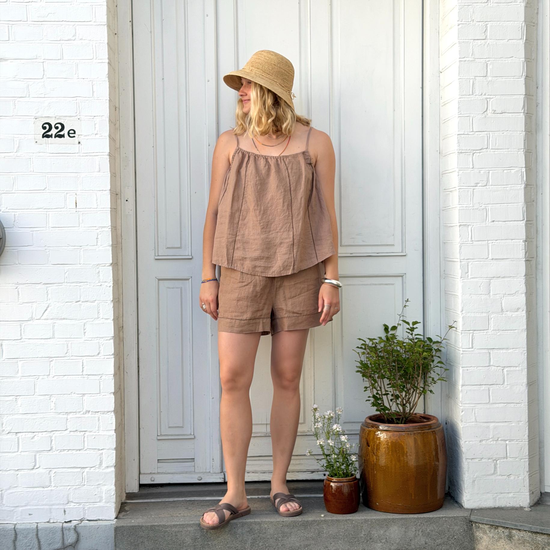 Vancouver Deco Top - Hør - Roebuck