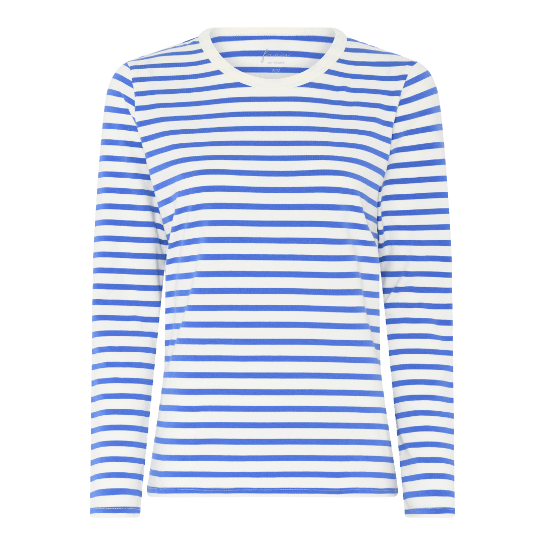 Lucca Bluse - Øko Bomuld - Amparo Blue Stripe