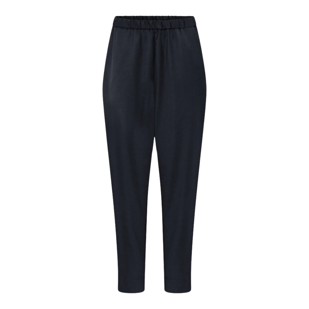 Manila Bukser - WOOL BLEND - Dark Navy