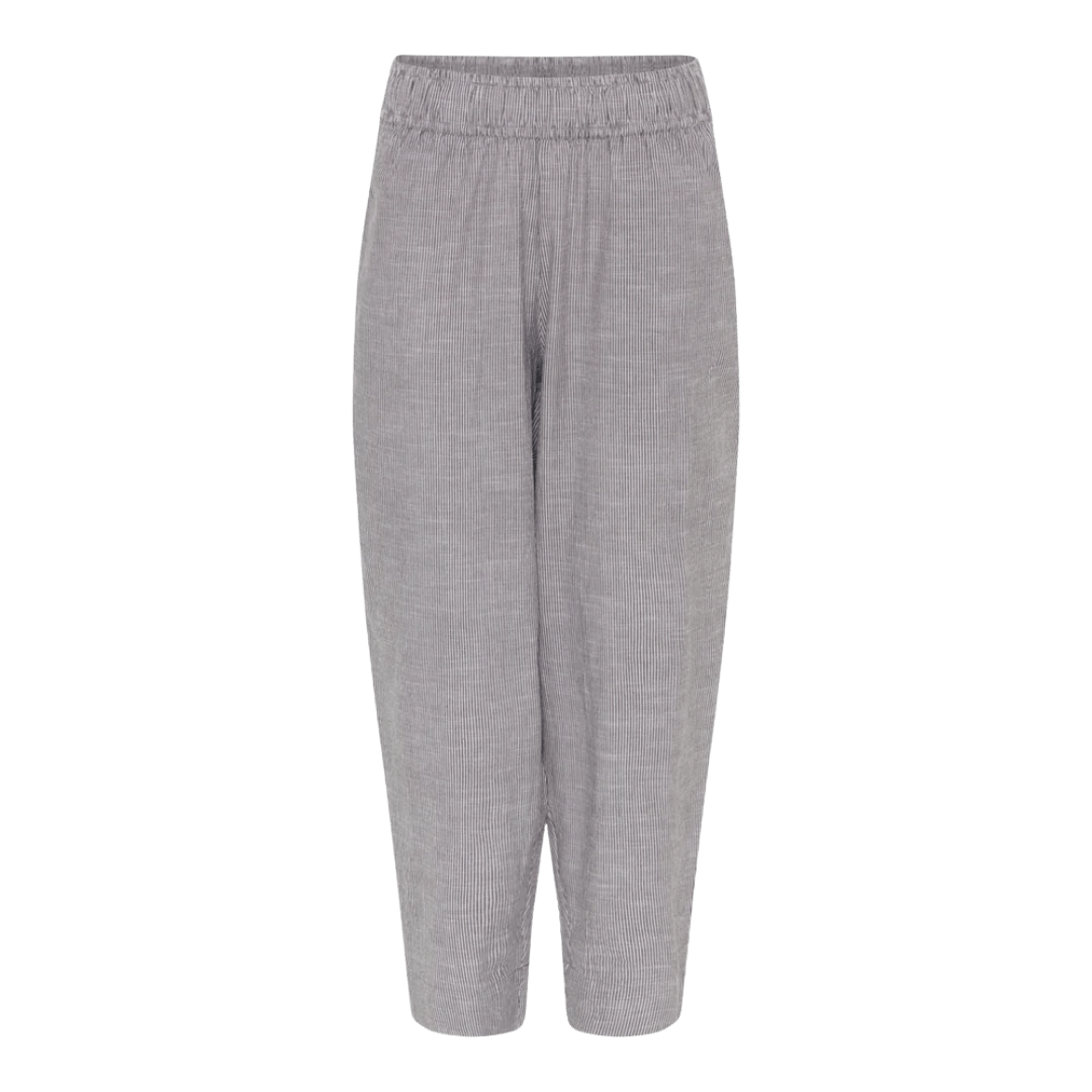 Oslo Bukser - Øko Bomuld - Coffee Quartz Stripe