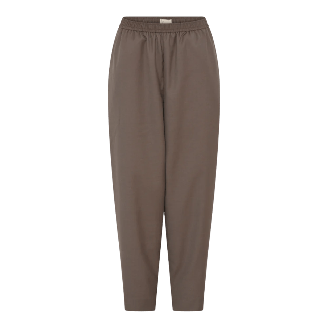 Oslo Bukser - WOOL BLEND - Walnut