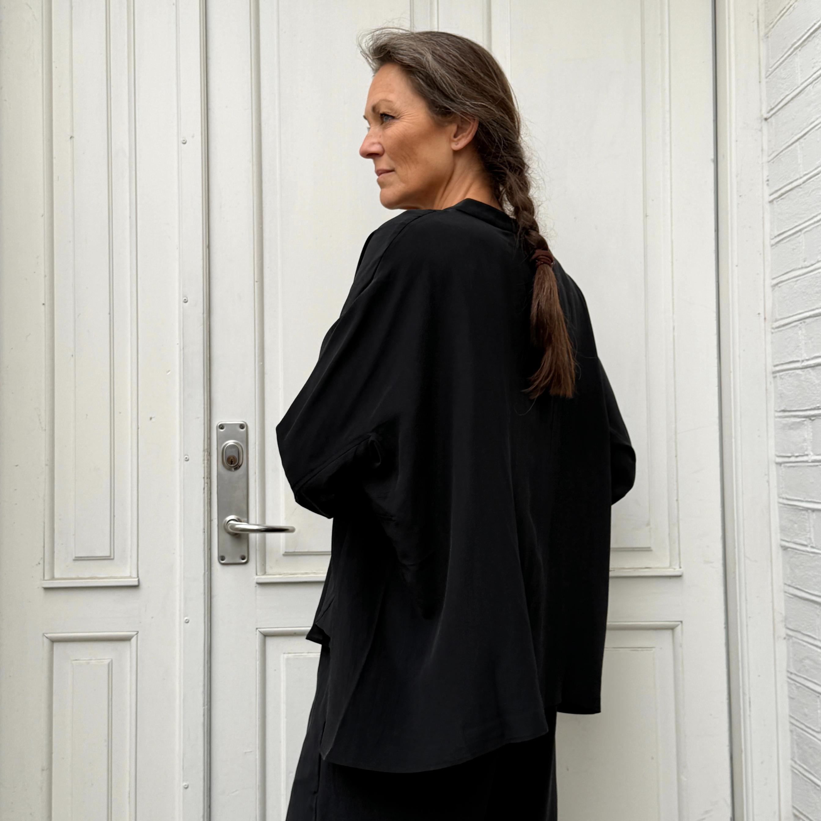 Seoul Skjorte - Silke - Black